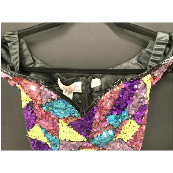 1990’s Vintage Sequin Bodycon Dress - Picture 7 of 9